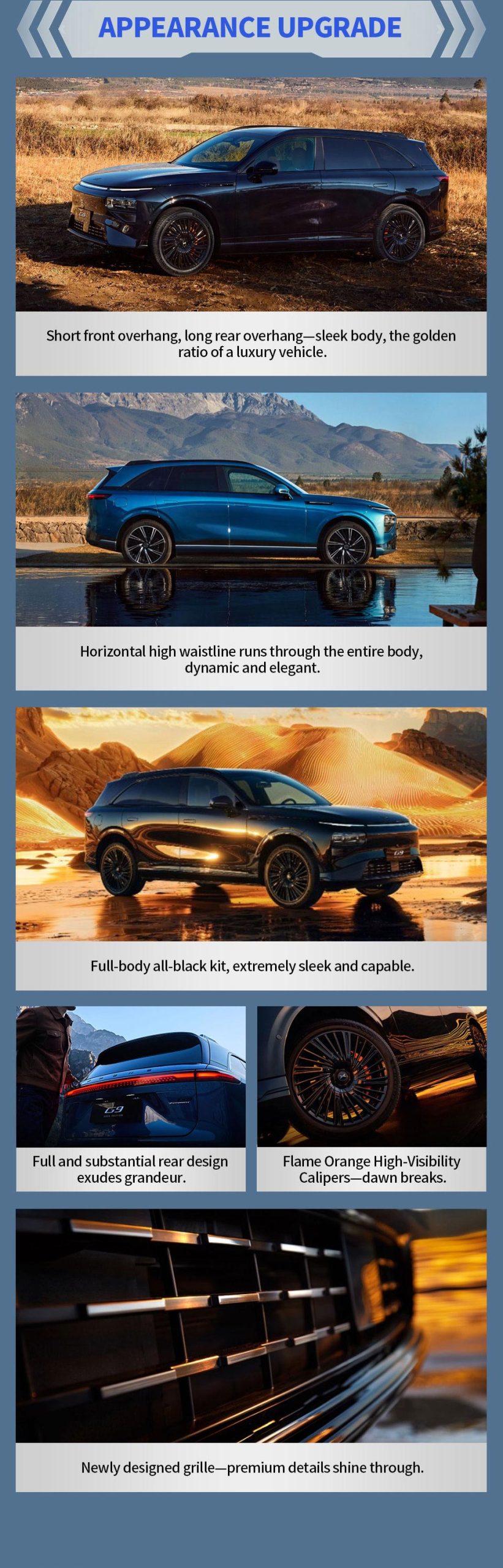 appearance upgrade of XPENG G9 2025 680km Range FWD SUV