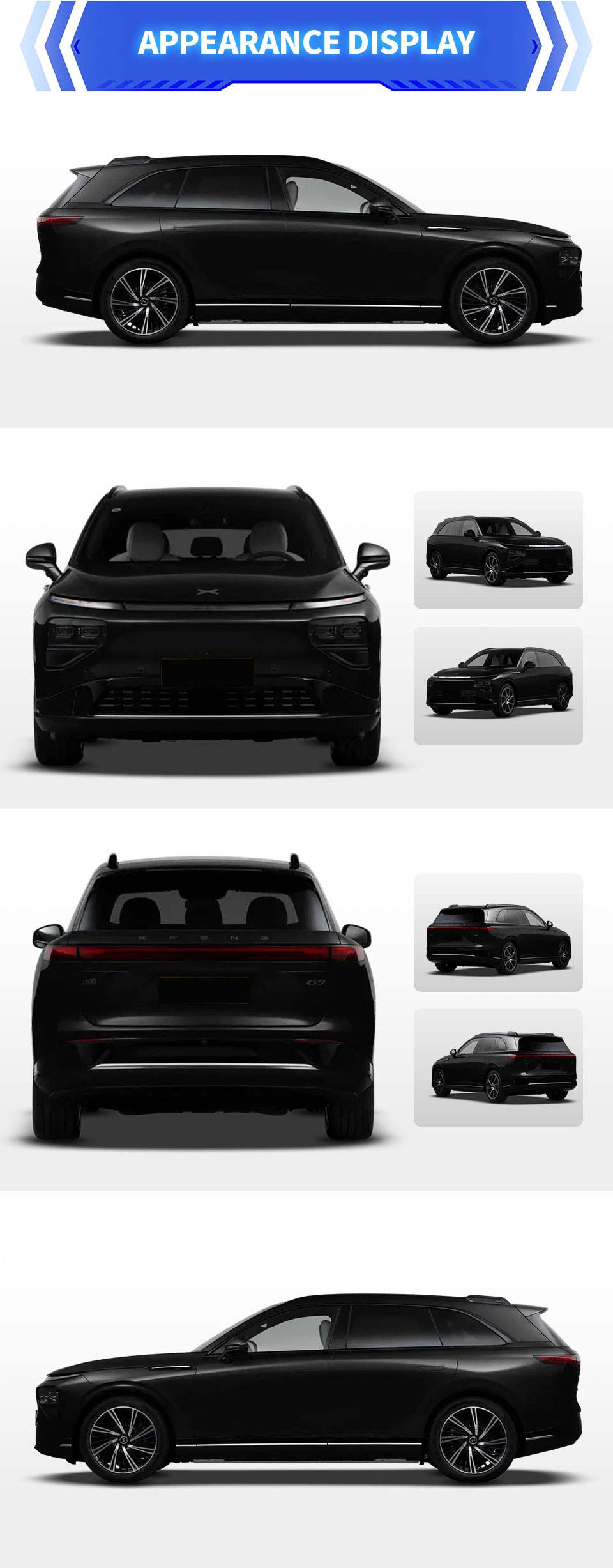 exterior of XPENG G9 2025 680km Range FWD SUV