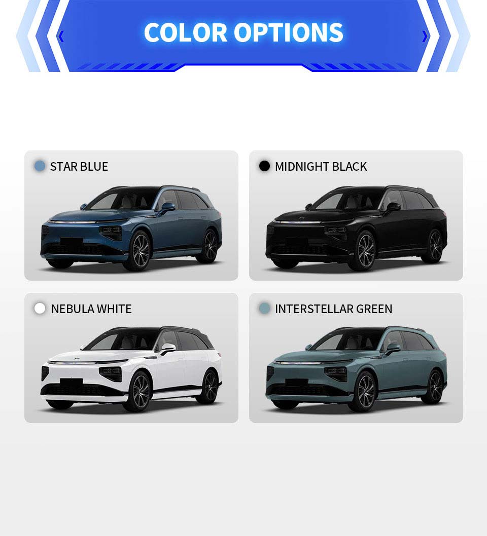 colors of XPENG G9 625km Electric Midsize SUV