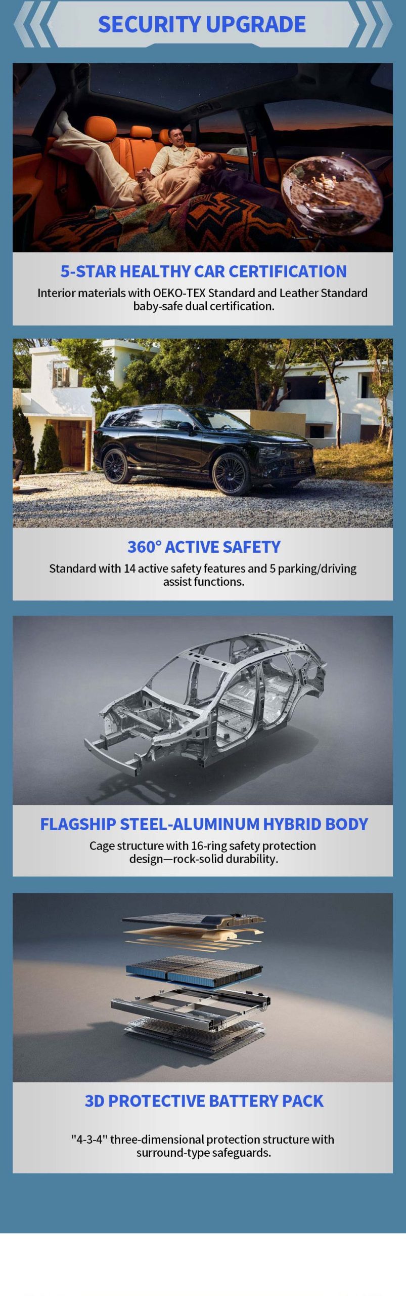 security of XPENG G9 625km Electric Midsize SUV