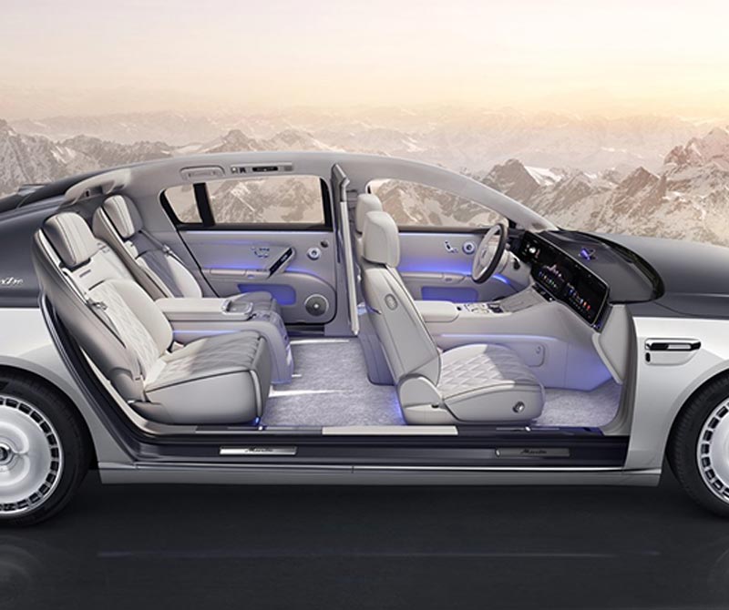 Misty Cloud Elegant White Interior of Maestro
