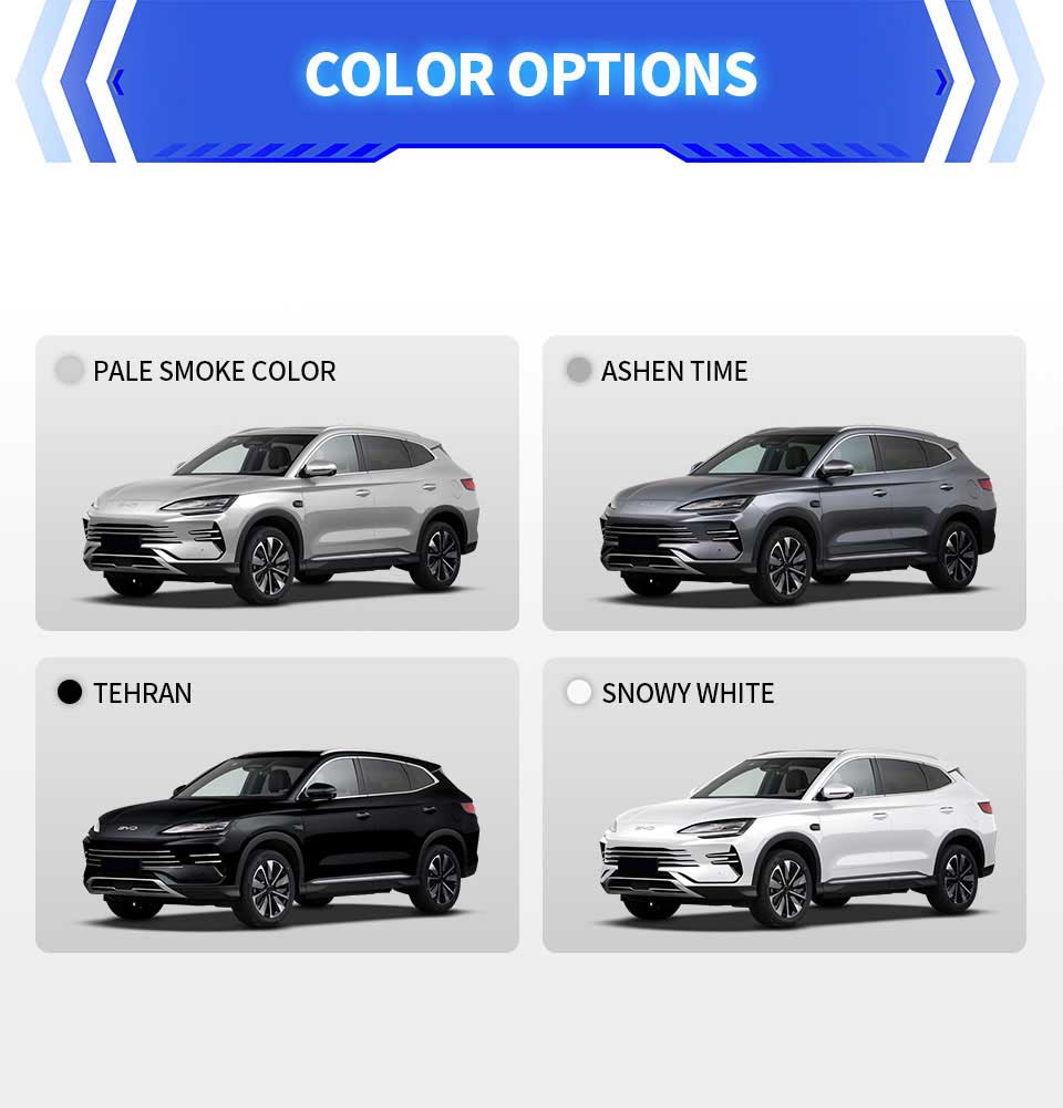 colors of 2025 BYD SONG PLUS Dm-i 112km honor model
