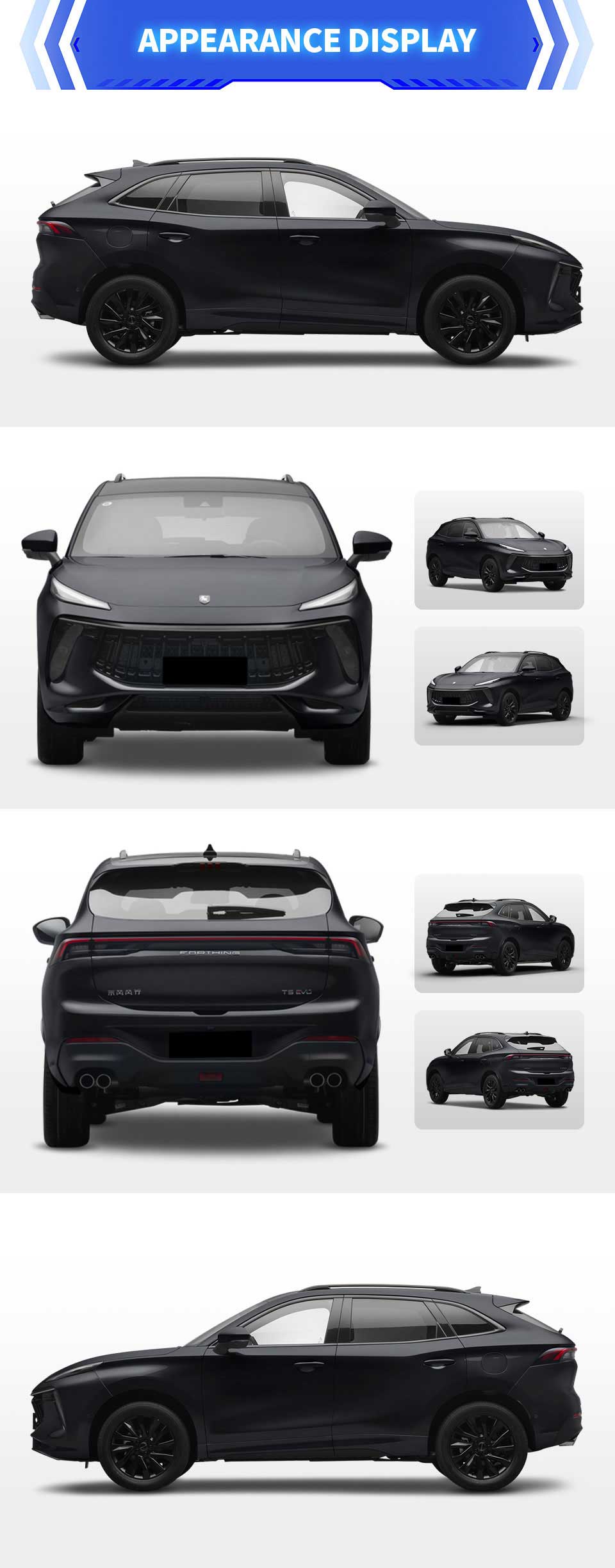 exterior of 2025 Dongfeng Forthing T5 EVO Luxury Edition