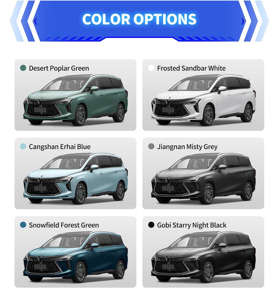 colors of 2025 Dongfeng Forthing U-Tour MPV