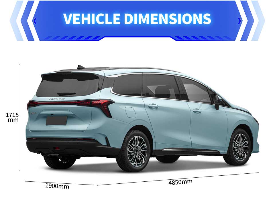 dimensions of 2025 Dongfeng Forthing U-Tour MPV