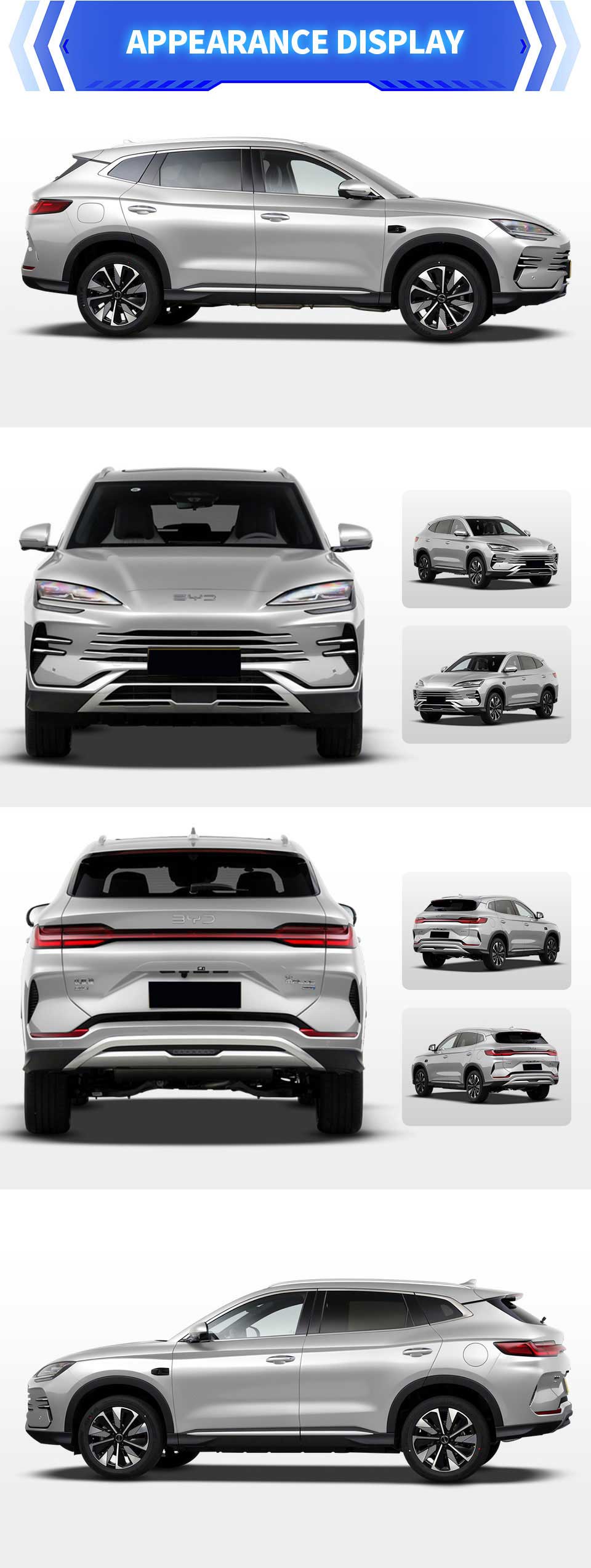 exterior of BYD SONG PLUS 2025 Dm-i 112km Premium model SUV