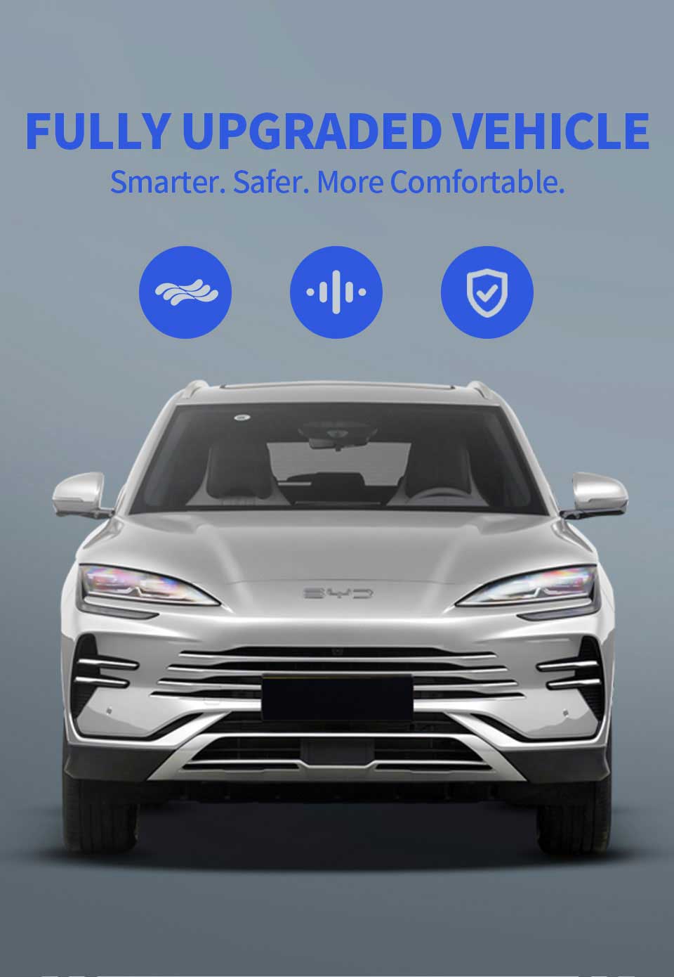 front view of BYD SONG PLUS 2025 Dm-i 112km Premium model SUV