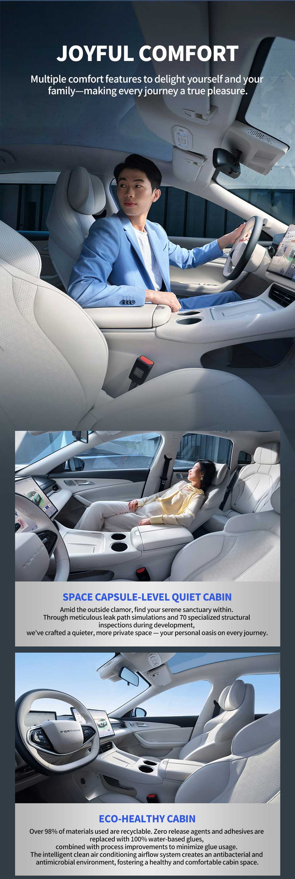 comfort cabin of Dongfeng Forthing Starlight S7