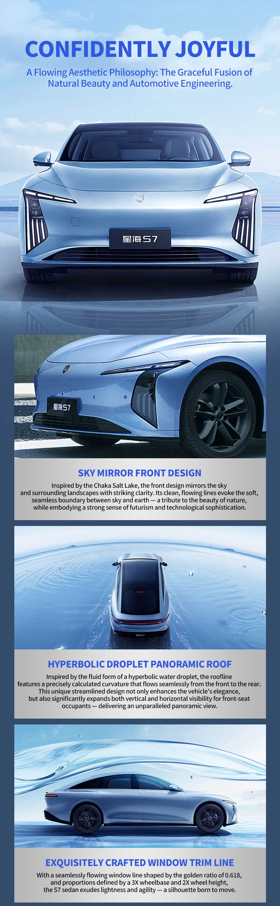 exterior design of Dongfeng Forthing Starlight S7