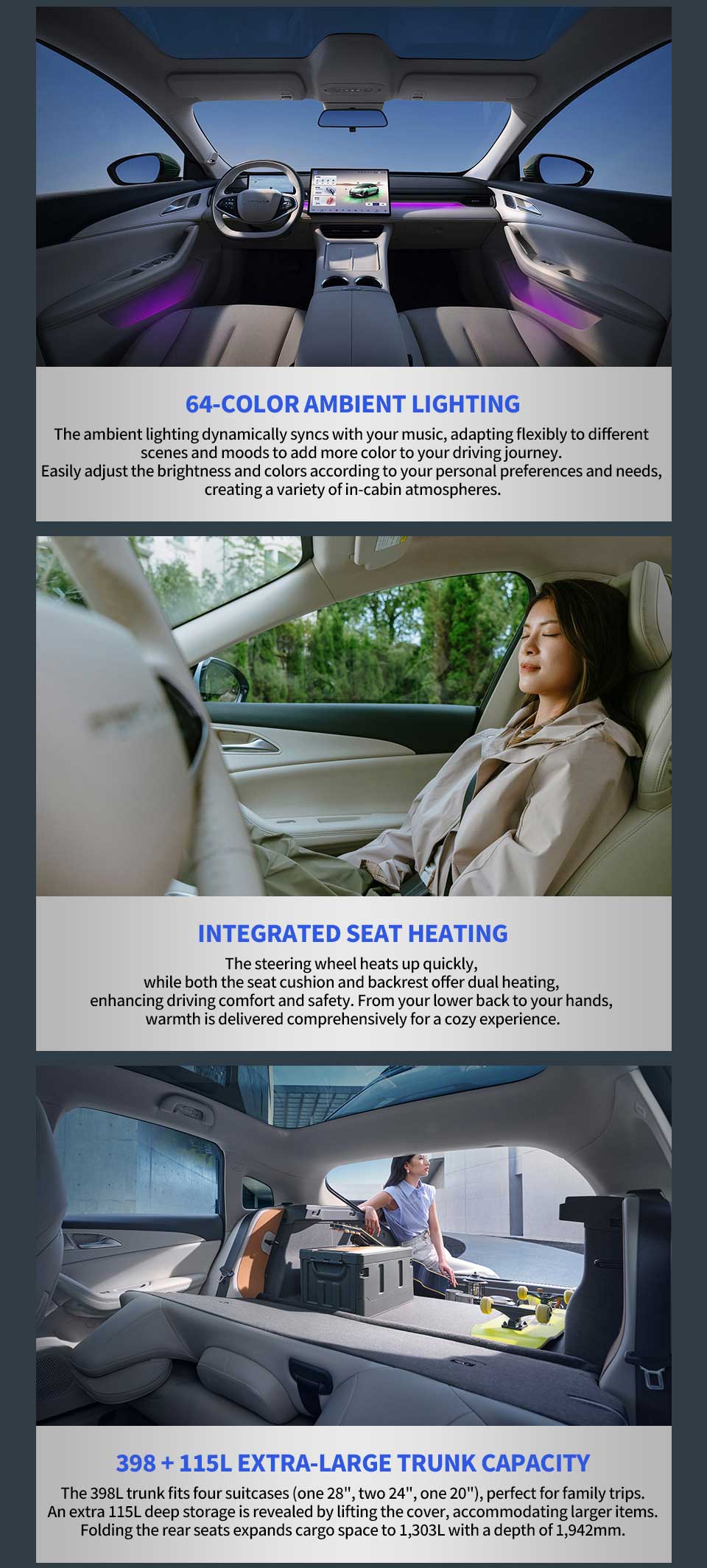 large space of Dongfeng Forthing Starlight S7