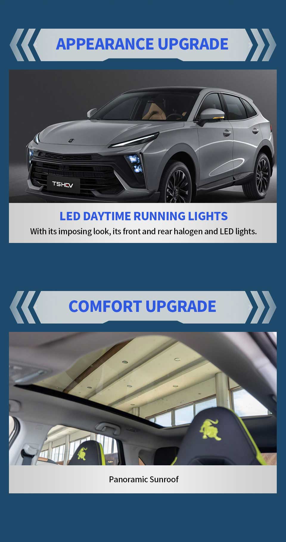 exterior and interior upgrade of Dongfeng Forthing T5 HEV SUV
