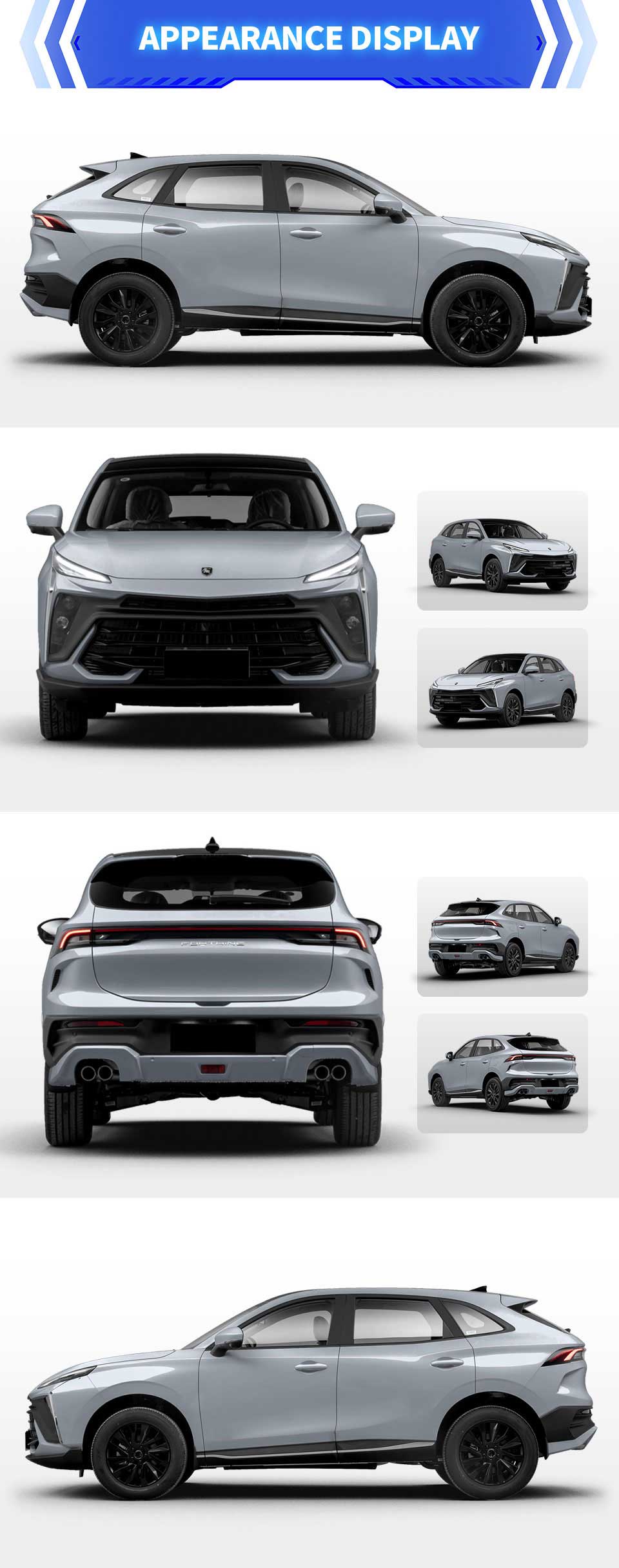 exterior of Dongfeng Forthing T5 HEV SUV