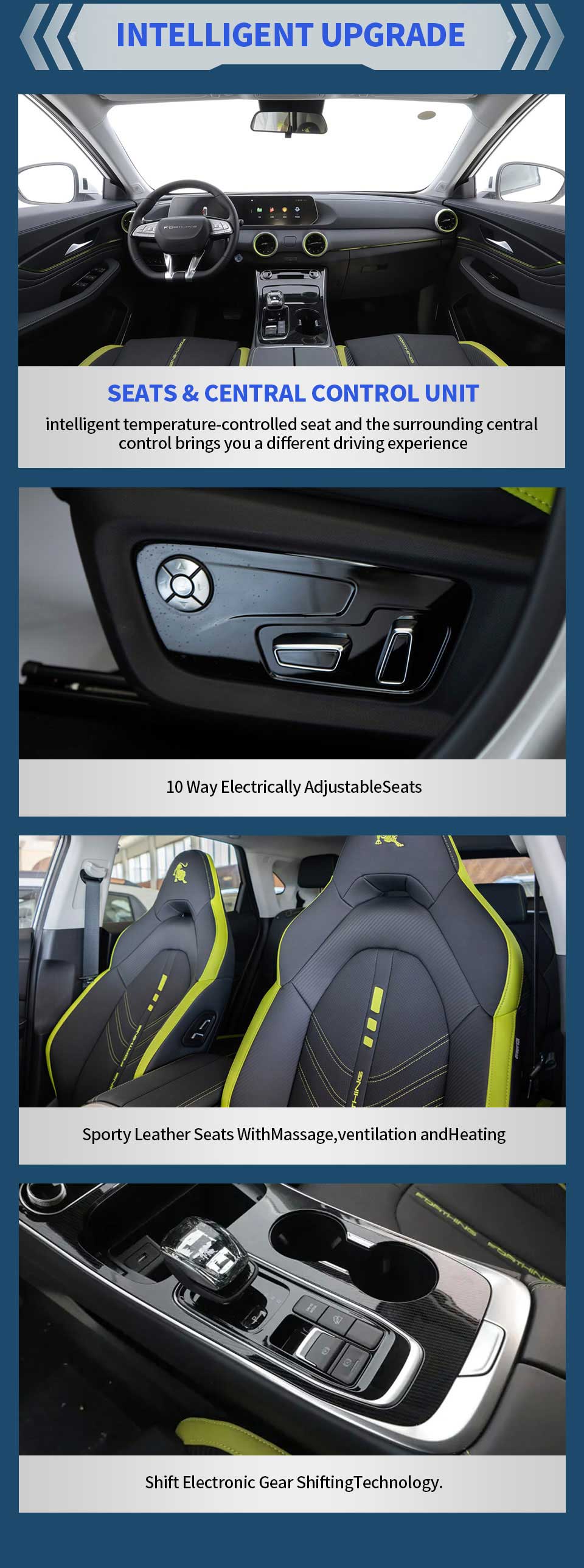 intelligent of Dongfeng Forthing T5 HEV SUV