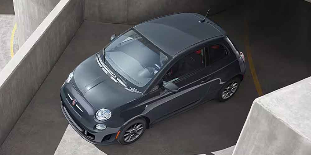 Fiat 500 High Angle Shot