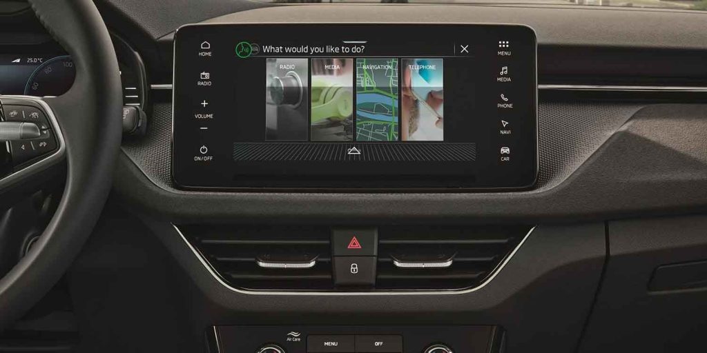 Skoda Kamiq display