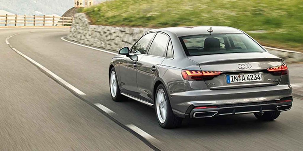 audi a4 driving rear