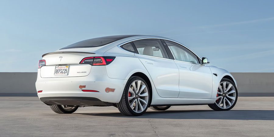 2022 Tesla Model 3 rear view