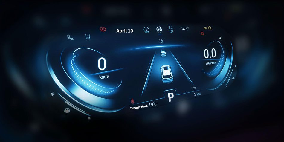 Chery Tiggo 8 7-inch LCD instrument cluster