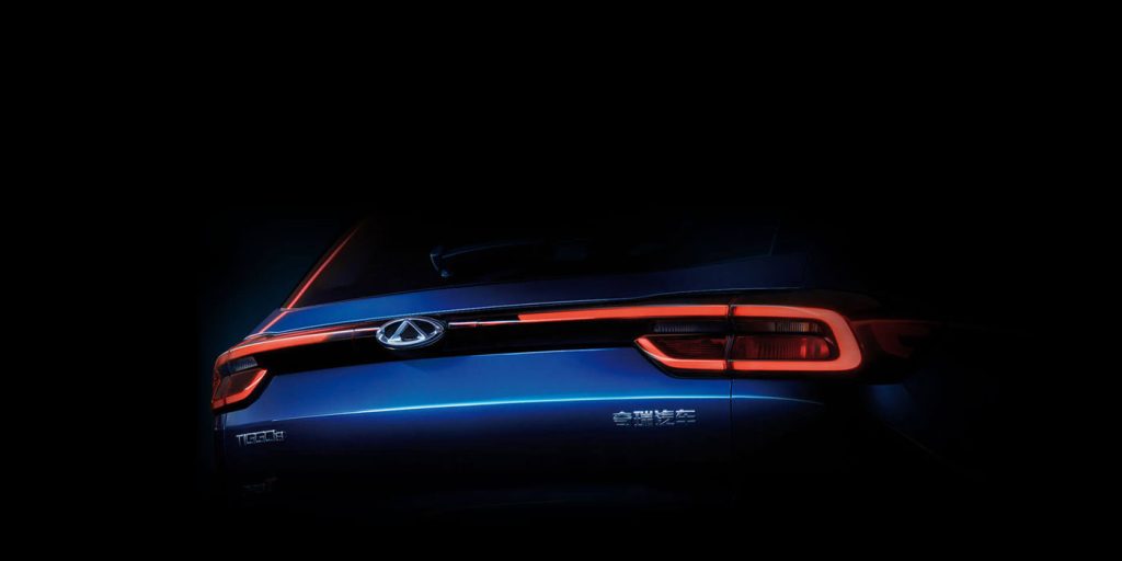 Close-up of Chery Tiggo 8 taillights