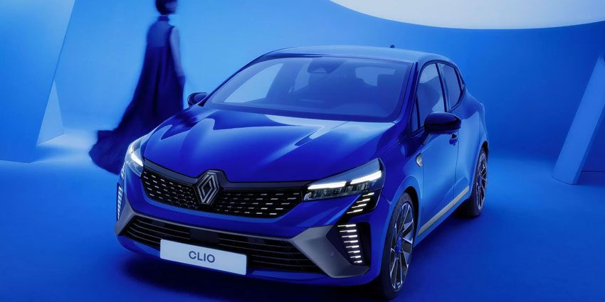 Close-up of the front of the Clio 5