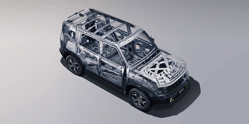 Jetour T2 Steel cage body structure
