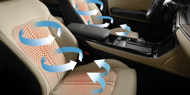 Kia K5 front heated & ventilated seats