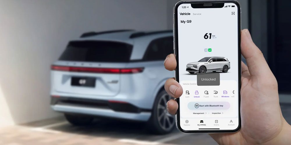 Xpeng G9 XPENG App Control
