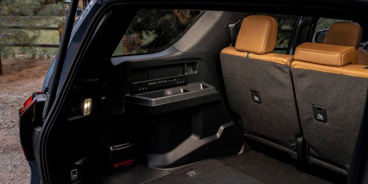 2025 Toyota 4Runner Limited trunk storage space