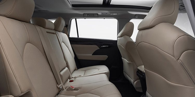 2025 Toyota Highlander rear passenger space