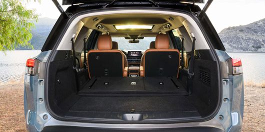 2026 Nissan Pathfinder rear seats fold down, rear space