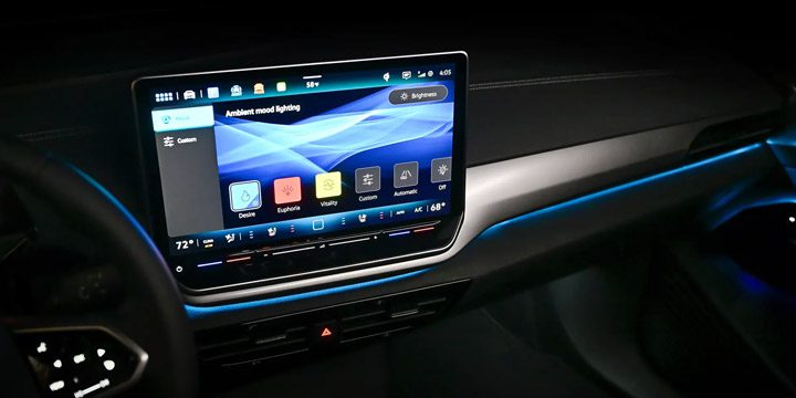 2026 VW ID 4 12.9-inch floating center console screen