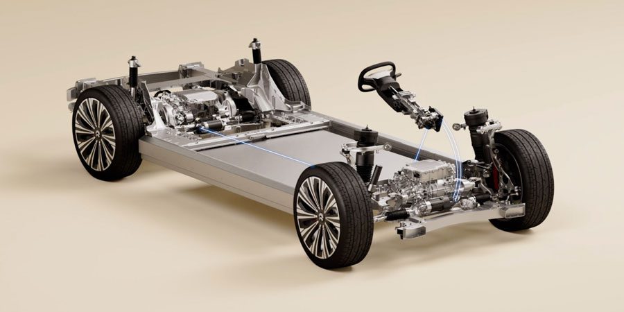 NIO ET9 steer-by-wire system