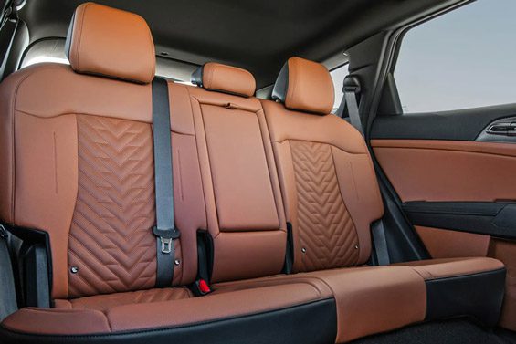 2026 Kia Sportage interior view of the spacious second-row seats