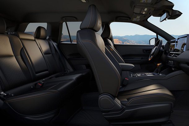 2026 Subaru Outback Wilderness interior shown in Black StarTex