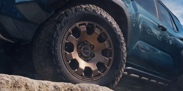 Close-up of 2026 4Runner wheels