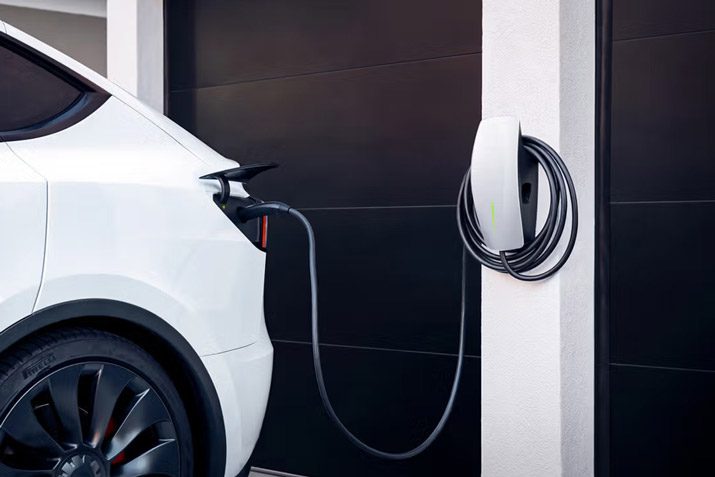 Home electric vehicle charging station