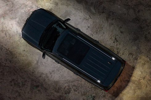 Overhead view of a 2026 Ford Expedition SUV with available 360-degree Zone Lighting