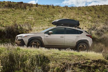 Side-profile of a 2026 Crosstrek Hybrid SUV