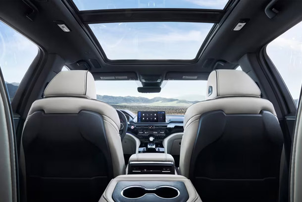 2026 Acura MDX second-row view