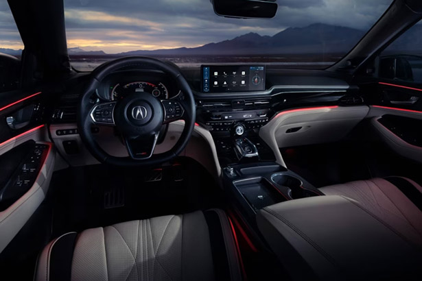 Interior view of the 2026 Acura MDX