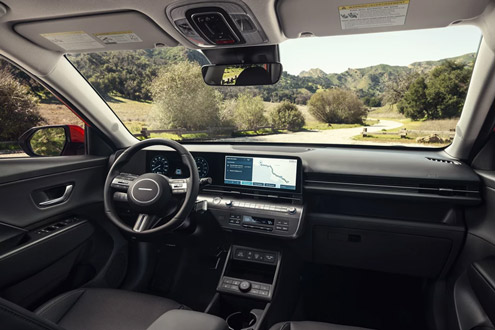 Interior view of the 2026 Hyundai Kona