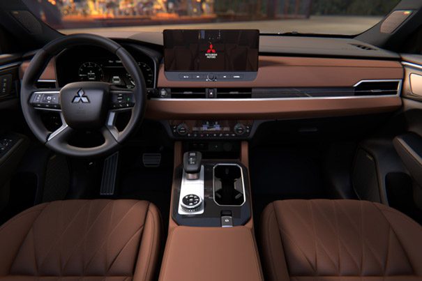 Interior view of the 2026 Mitsubishi Outlander