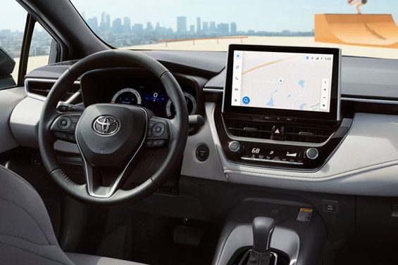Interior view of the 2026 Toyota Corolla Hybrid SE AWD