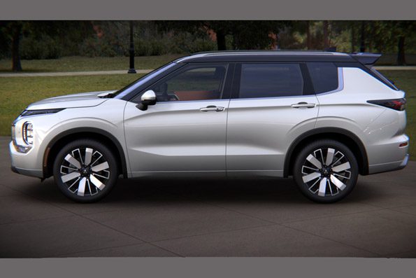 Side view of the 2026 Mitsubishi Outlander