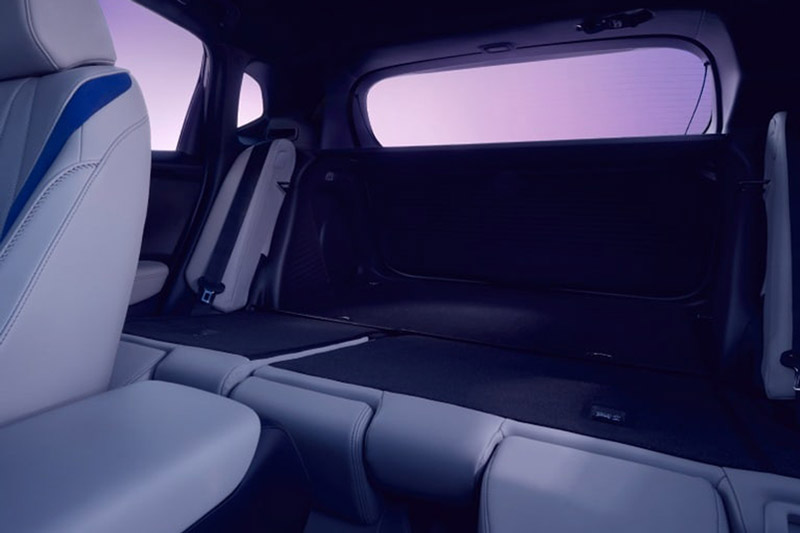 2026 Acura ADX rear cargo space when the rear seats are folded down and the rear doors are closed
