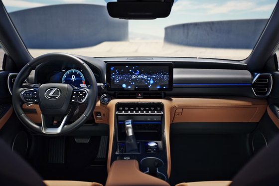 2026 Lexus IS 350 dashboard and front cabin