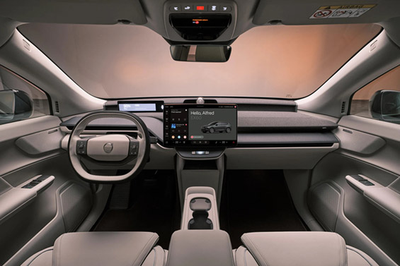 2027 Volvo EX60 front interior