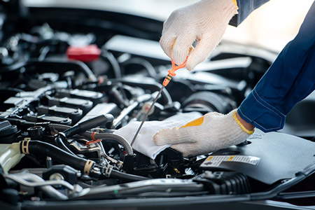 Car fluid check before long trip