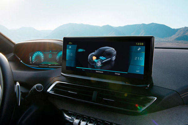 New Peugeot 3008 central control display screen