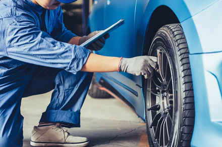 Tire inspection before long trip